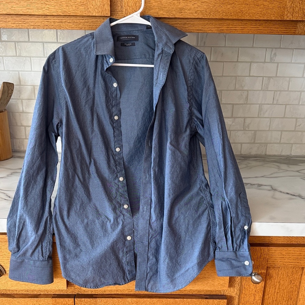 Tommy Hilfiger Blue Dress Shirt